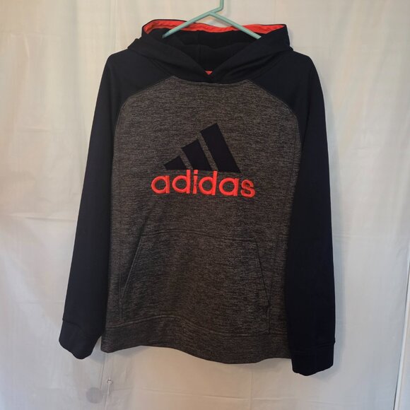 adidas Other - Mens Adidas Grey and Blue long sleeve hoodie, size XL
